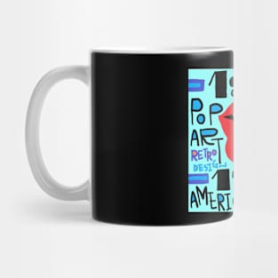 retro typographic style, rips Mug